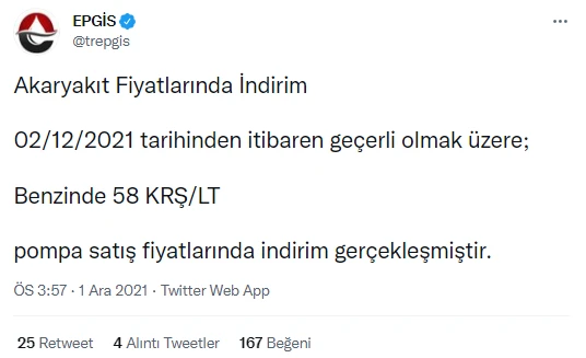 Son dakika! EPGİS duyurdu: Benzine indirim geldi